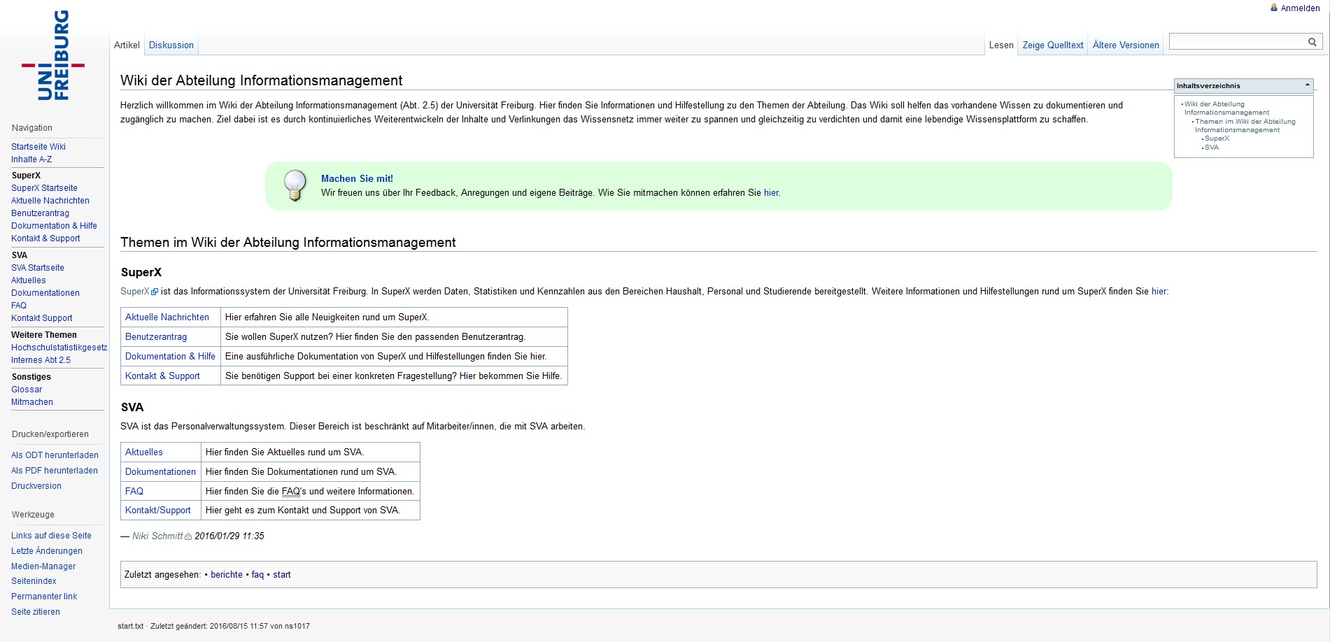 Start des SuperX-Wiki 