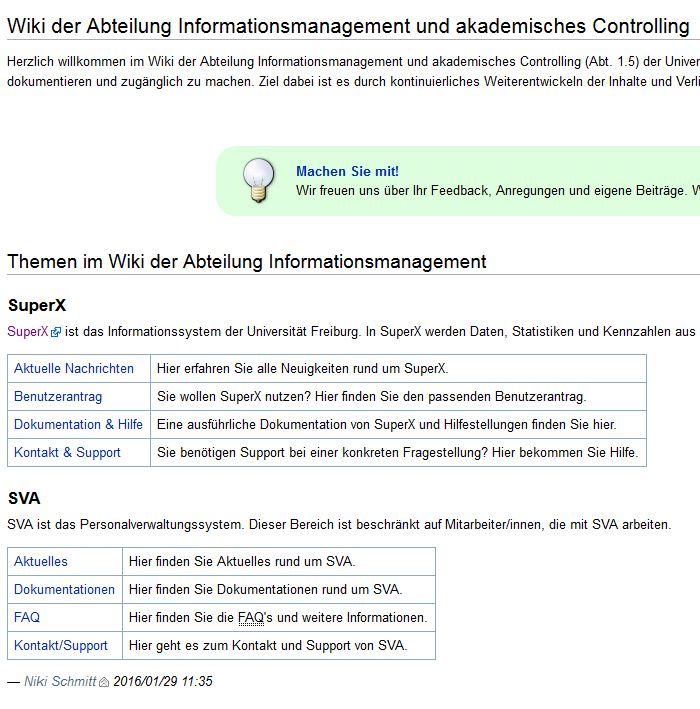 Aktualisierung des SuperX-Wiki