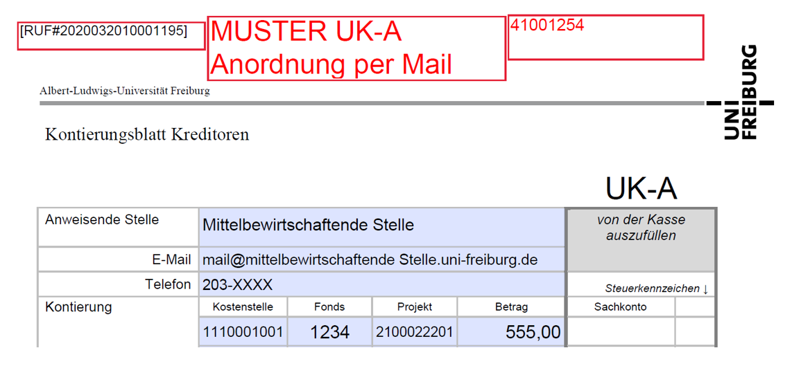 Muster UK-A